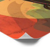 Das Black Forest Vintage Reiseplakat. Poster (Ecke)