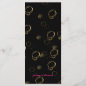 Das "Black & Gold Heart Valentine's Day Menu" Menükarte (Rückseite)