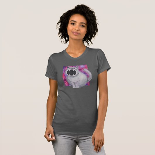 Das Black Hole Cat Shirt gefüttert (Vorne ganz)