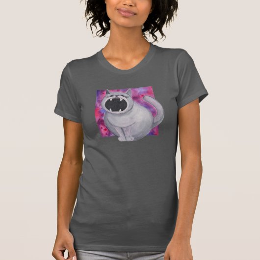 Das Black Hole Cat Shirt gefüttert (Vorderseite)