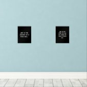 Das Black Wihite Poster inspiriert Zitate Bilderwand Sets (Holzboden)