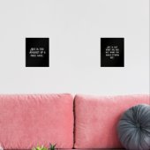 Das Black Wihite Poster inspiriert Zitate Bilderwand Sets (Wohnzimmer)