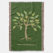 Das Blatt-Baum-Grün-Wurfs-Decke des Großvaters 21 Decke (Vorderseite Vertikal)