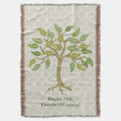 Das Blatt-Baum-Wurfs-Decke des eleganten Decke (Vorderseite Vertikal)