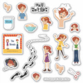 Das Blatt mit den Fäden Aufkleber (Vorderseite)