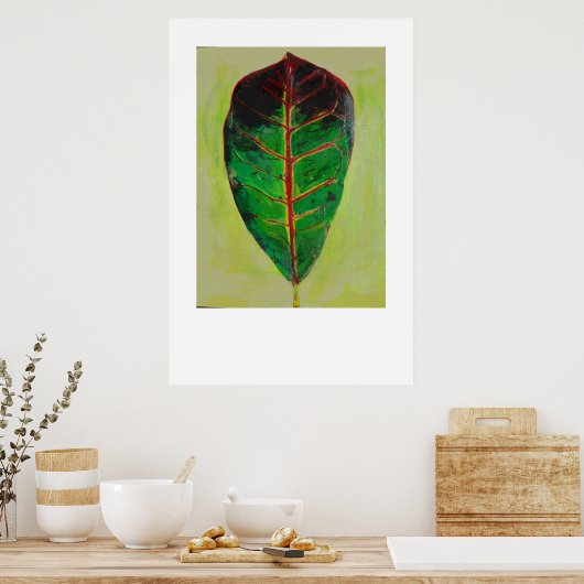 Das Blatt Poster (Küche)