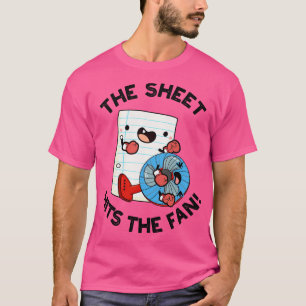 Das Blatt trifft den Fan Funny Phrase Puff 1 T-Shirt