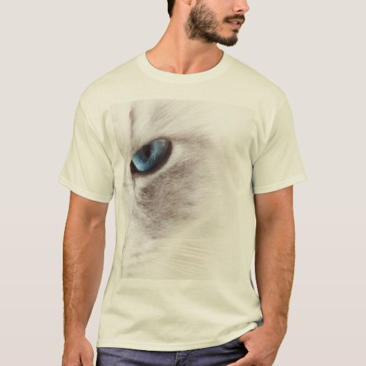 Das blaue Auge der Katze T-Shirt (Vorderseite)