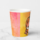 Das blaue Auge des spoky Pumpkins Pappbecher (Rechts)