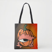 Das blaue Auge des spoky Pumpkins Tasche (Vorderseite)