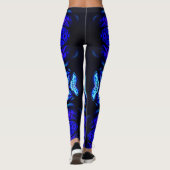 Das blaue Avatara-Glühen Leggings (Rückseite)