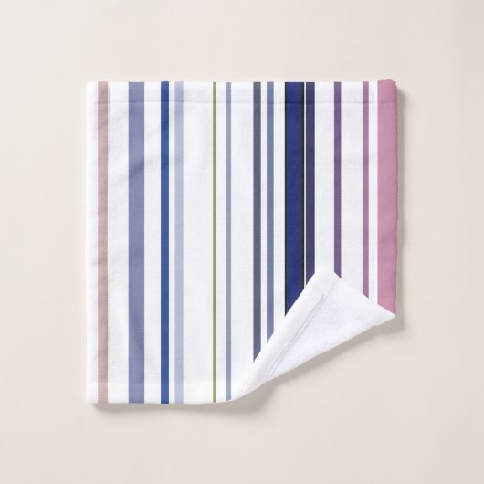 Das blaue Badezimmer am Strand Badhandtuch Set (Waschlappen)