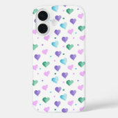 Das blaue blaue, blaue, Lila Wasserfarbmuster des Case-Mate iPhone Hülle (Rückseite)