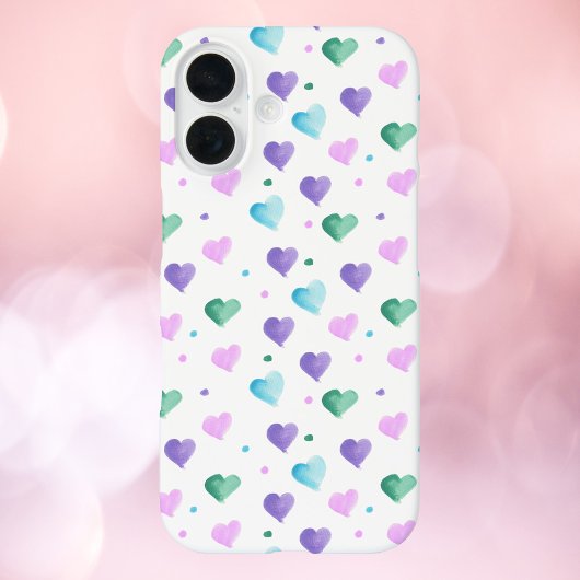 Das blaue blaue, blaue, Lila Wasserfarbmuster des Case-Mate iPhone Hülle