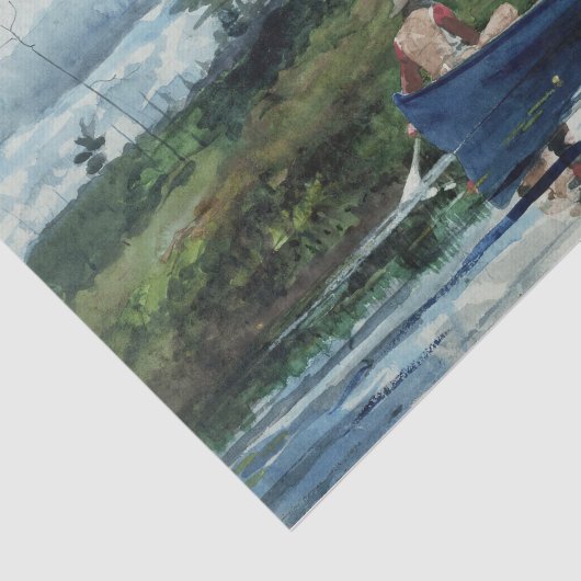 Das blaue Boot von Winslow Homer Seidenpapier (Ausschnitt)