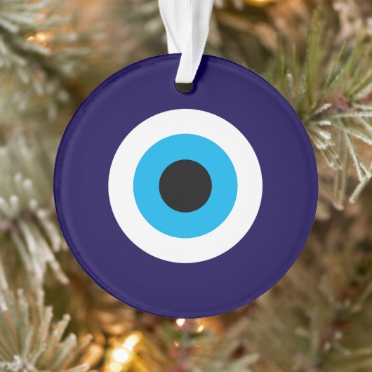 Das blaue Böse Auge Weihnachtsschmuck Ornament (Baum)