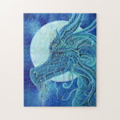 Das blaue Drachenpuzzle von Renee Puzzle (Vertikal)