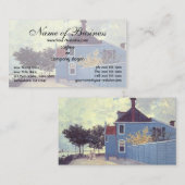Das Blaue Haus in Zaandam von Claude Monet Visitenkarte (Vorne/Hinten)
