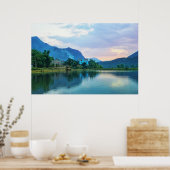 Das blaue Haus Poster (Küche)