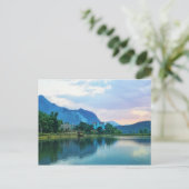 Das blaue Haus Postkarte (Stehend Vorderseite)