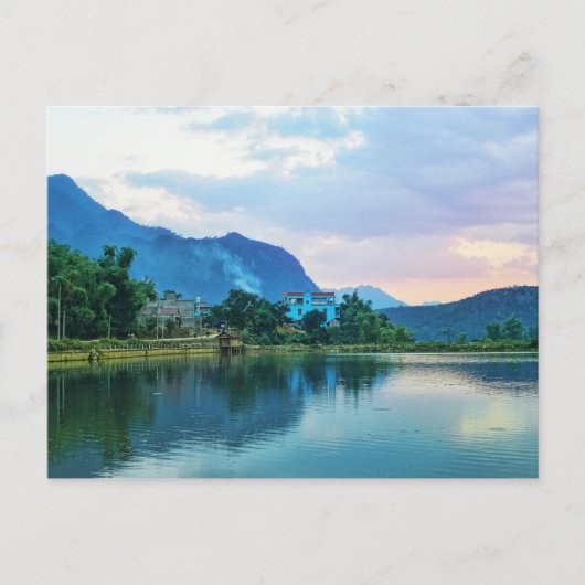 Das blaue Haus Postkarte (Vorderseite)