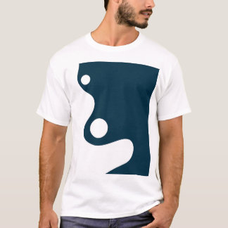 Das blaue Hintergrundbild. T-Shirt