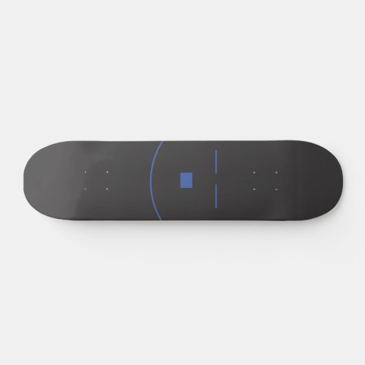 Das blaue Lächeln Skateboard (Horizontal)