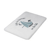 Das blaue Leben am See ist besser Badematte (Schrägansicht)