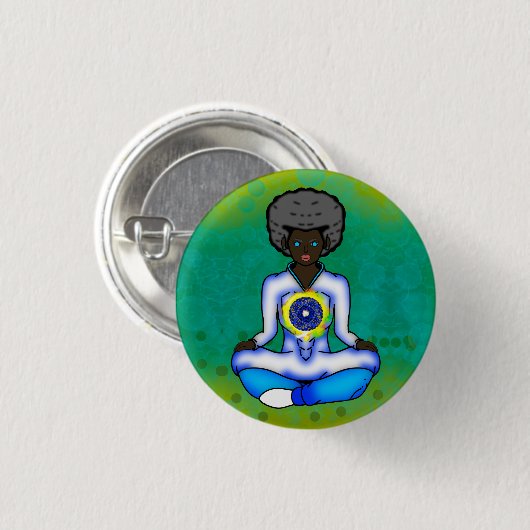 Das blaue Licht des Schutzes Button (Vorne & Hinten)