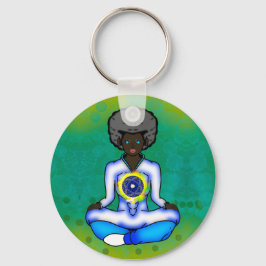 Das blaue Licht des Schutzes Schlüsselanhänger