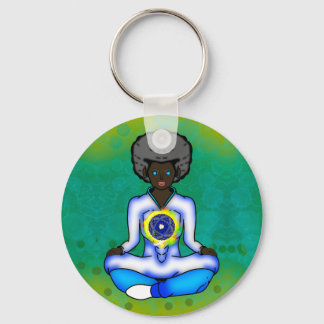 Das blaue Licht des Schutzes Schlüsselanhänger