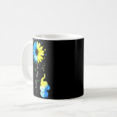 Das Blaue Liebe-Bewusstsein Kaffeetasse (Vorderseite Links)