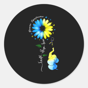 Das Blaue Liebe-Bewusstsein Runder Aufkleber