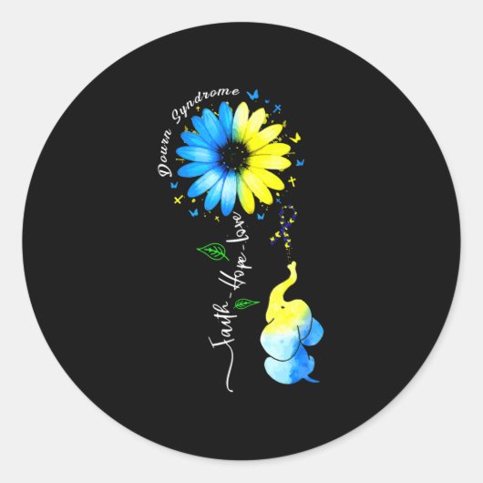 Das Blaue Liebe-Bewusstsein Runder Aufkleber (Vorderseite)