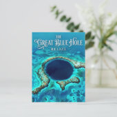 Das Blaue Loch Belize Postkarte (Stehend Vorderseite)