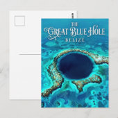 Das Blaue Loch Belize Postkarte (Vorne/Hinten)