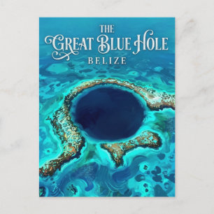 Das Blaue Loch Belize Postkarte