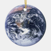 Das Blaue Marmor-Erde-Foto Keramik Ornament (Vorne)
