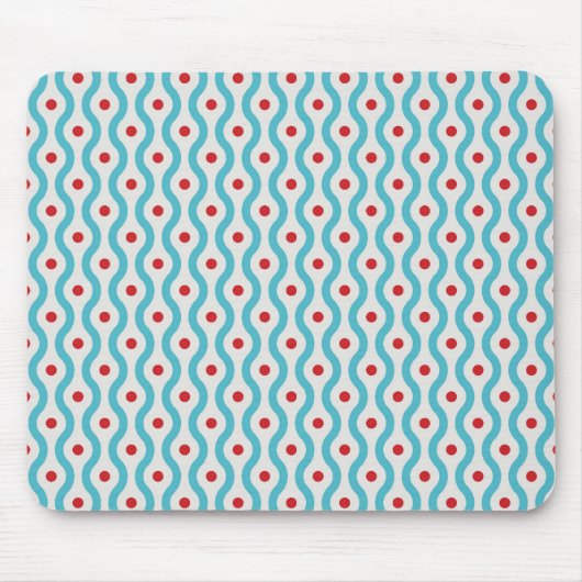 Das blaue Mod u. das Rot kreist Fallhaut des Mousepad (Vorne)