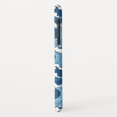 Das Blaue Muster der großen Welle Case-Mate iPhone Hülle (Hinten/Links)