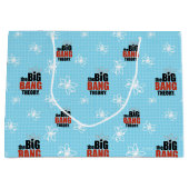 Das blaue Muster der Urknall-Theorie Große Geschenktüte (Vorderseite)