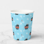 Das blaue Muster der Urknall-Theorie Pappbecher (Rechts)