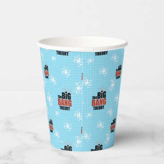 Das blaue Muster der Urknall-Theorie Pappbecher (Rechts)