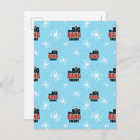 Das blaue Muster der Urknall-Theorie Postkarte (Vorne/Hinten)
