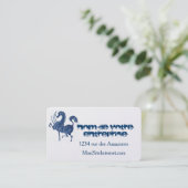 Das blaue Pferd Visitenkarte (Stehend Vorderseite)