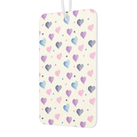 Das blaue Pink-blaue Muster des Wasserfarbmusters Autolufterfrischer (Links)