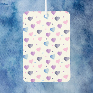 Das blaue Pink-blaue Muster des Wasserfarbmusters Autolufterfrischer
