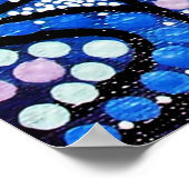 Das blaue Plakat der Reise (Ecke)