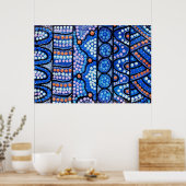 Das blaue Plakat der Reise (Küche)