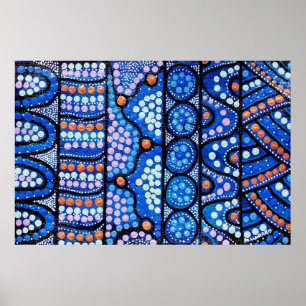 Das blaue Plakat der Reise